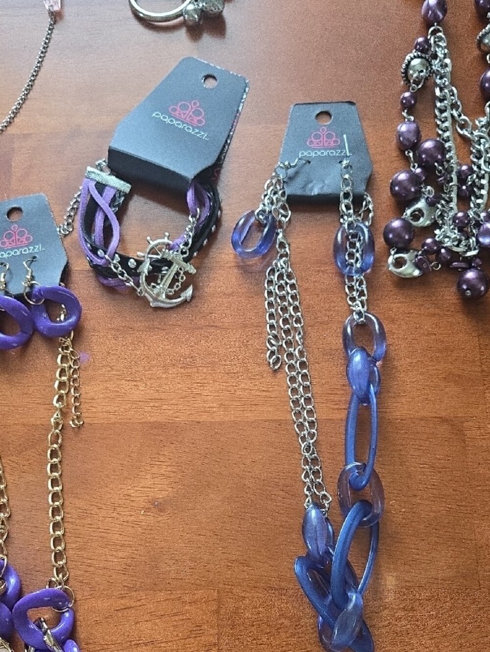 paparazzi Purple & Pink Mixed-Media Women's Necklace Set - Picture 3 of 5